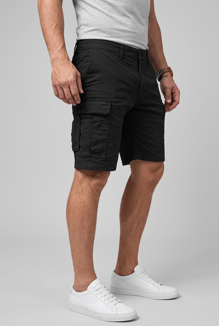 Short Cargo Homme | Poches à Rabat & Ourlet Retroussé