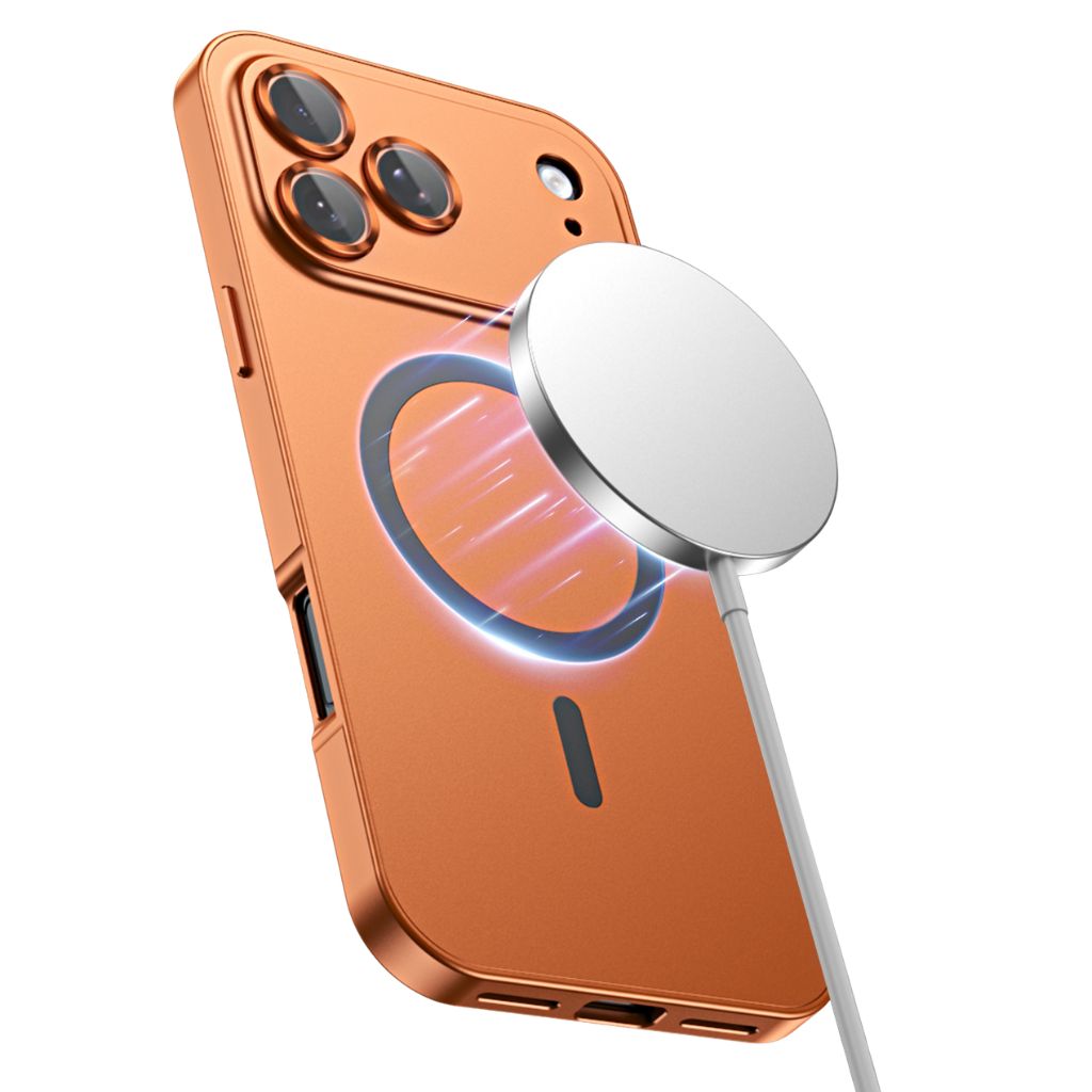 Coque iPhone MagSafe métal premium