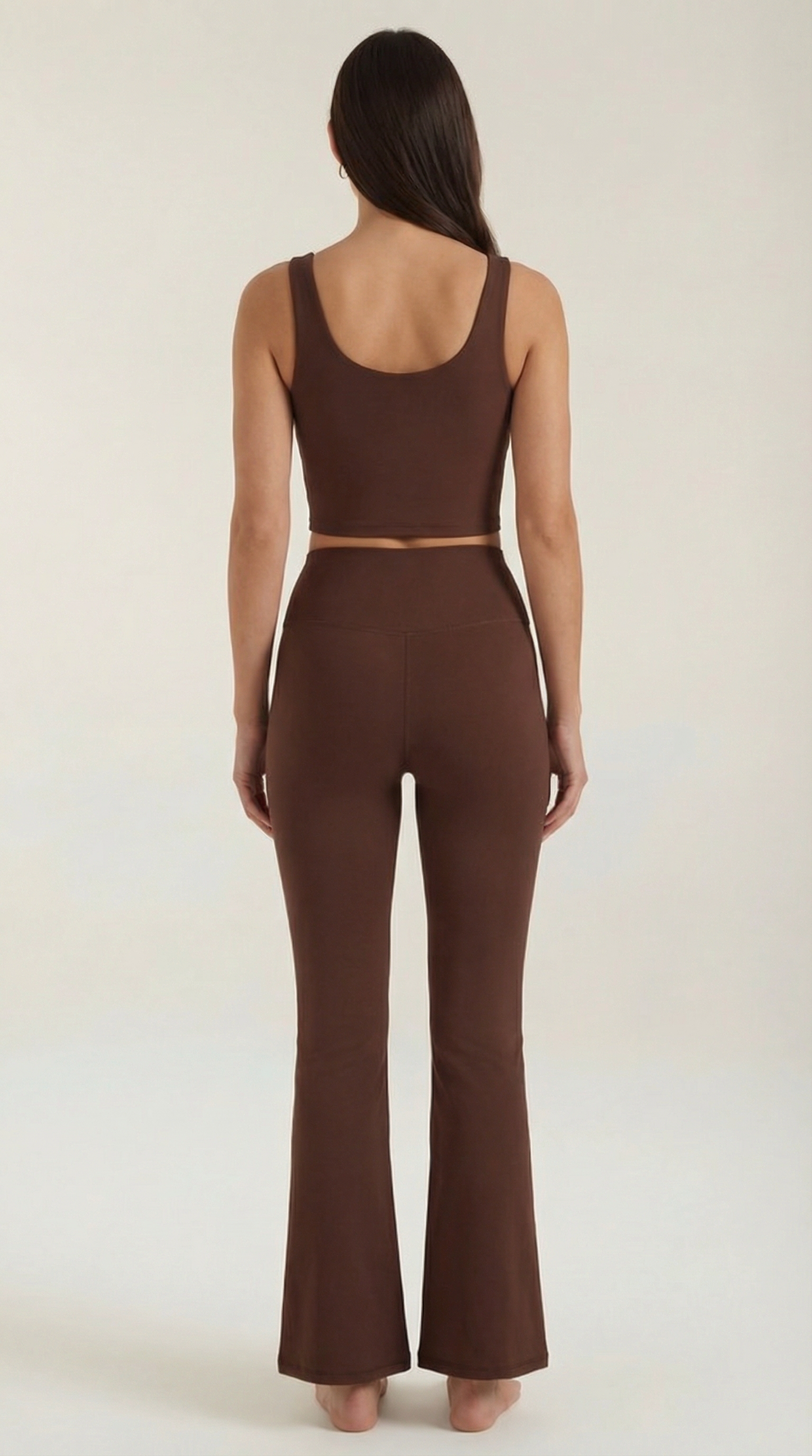 Legging évasée taille haute femme