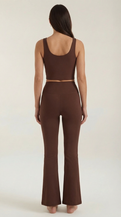 Legging évasée taille haute femme