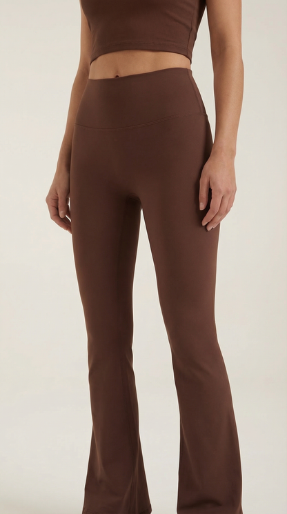 Legging évasée taille haute femme