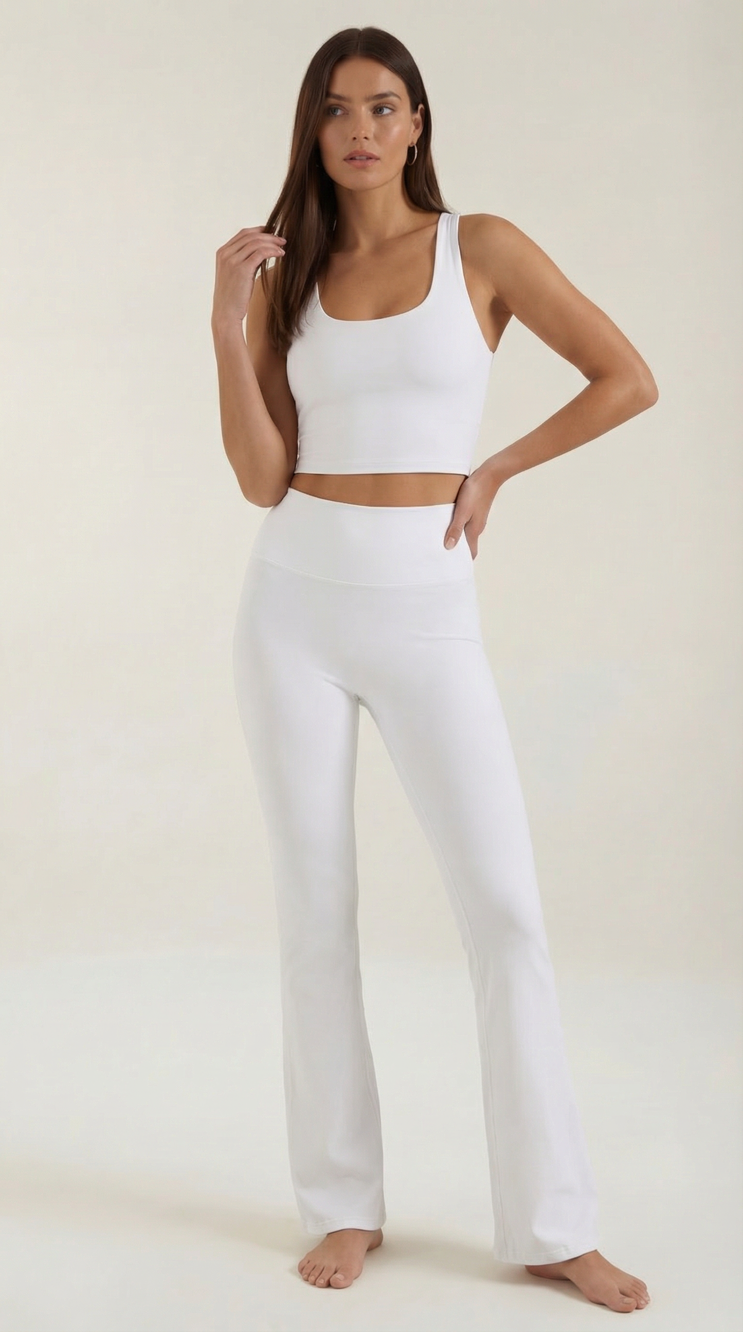 Legging évasée taille haute femme