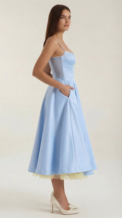 Robe midi tulle femme élégante