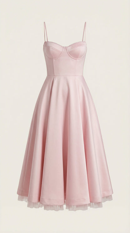 Robe midi tulle femme élégante