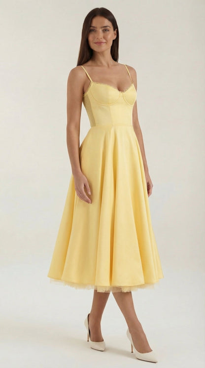Robe midi tulle femme élégante