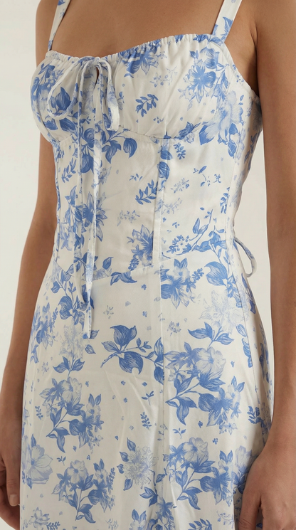 Robe midi fleurie femme été