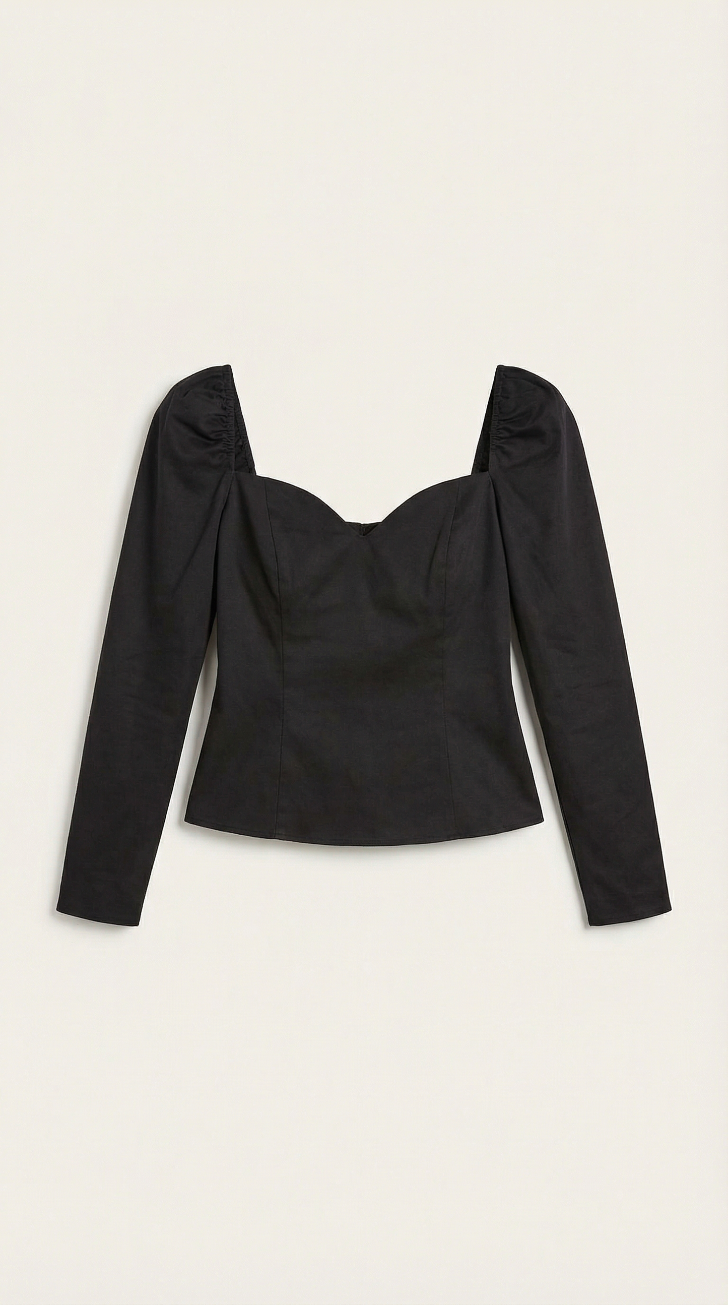 Corps femme manches bouffantes col cœur